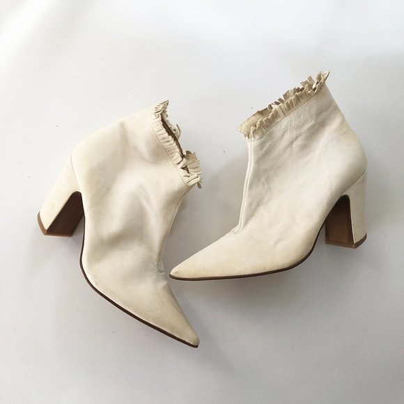 Free People, Lawless Western Inspired Ankle Boots with Fringe, Size 37 - Picture 6 of 9